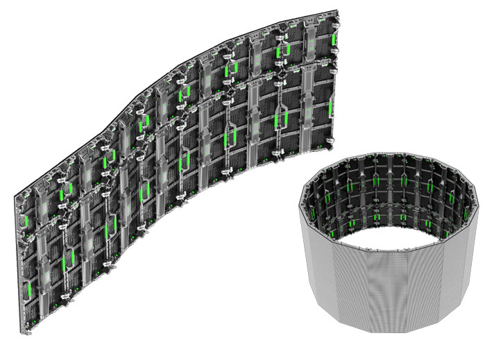 P1.953 NG500 भित्री भाडा 500mmx500mm LED क्याबिनेट